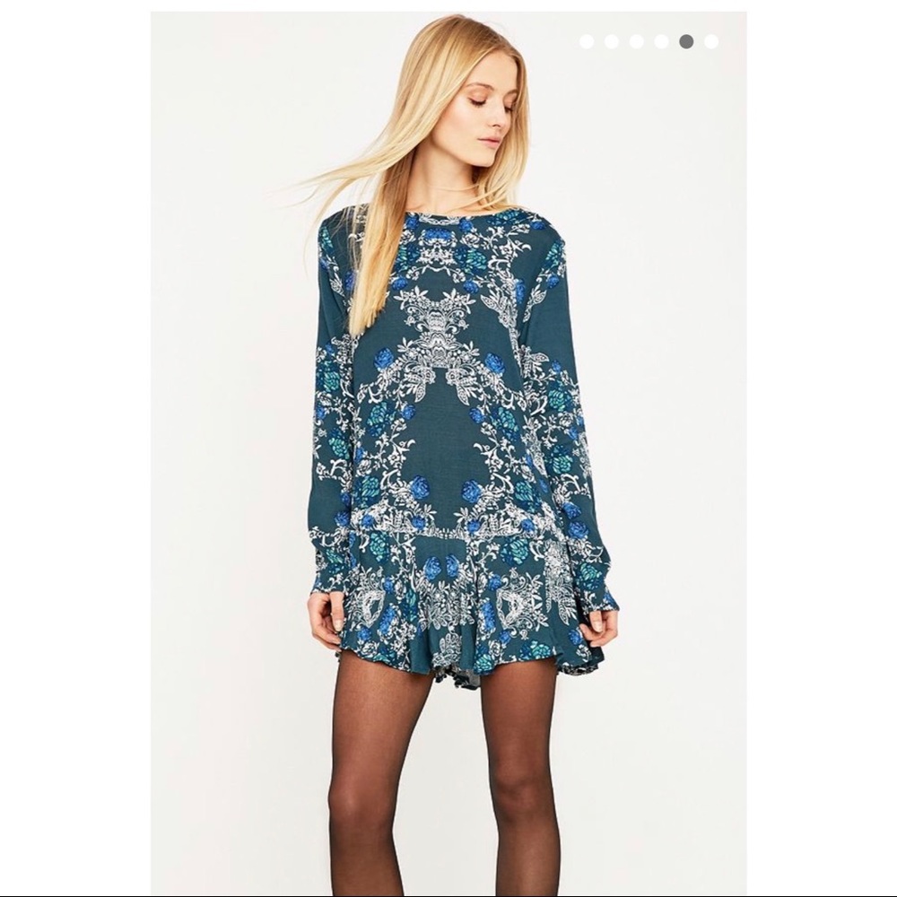 Free People Smooth Talker Floral Swing Dress S